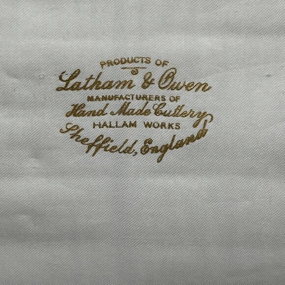 Sheffield Latham Owen Rustic Antler Horn Handle Steak Knives Forks Cased Set 11 - Picture 11 of 16